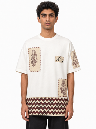 Leher-e-Virsa Patchwork T-Shirt