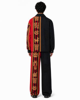 Qissa-e-Surkh Jacket — “A Tale of Red”; artistic and editorial.