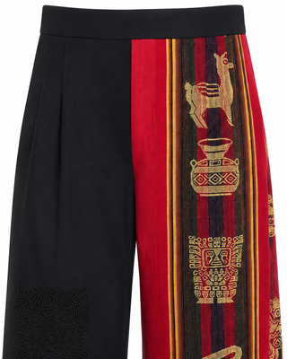 Qissa-e-Surkh Pants — “A Tale of Red”; artistic and editorial.