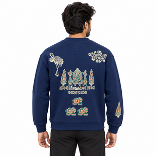 Dastan-e-Neel Heritage Sweatshirt – Deep Navy