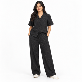 Shab-e-Sitara Speckled Wide-Leg Trousers