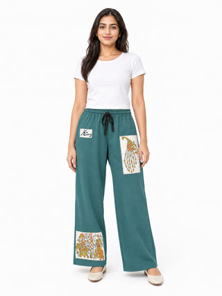 Sabz Dastaan Patchwork Trousers