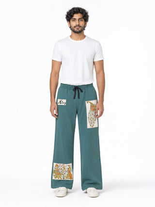 Sabz Dastaan Patchwork Trousers